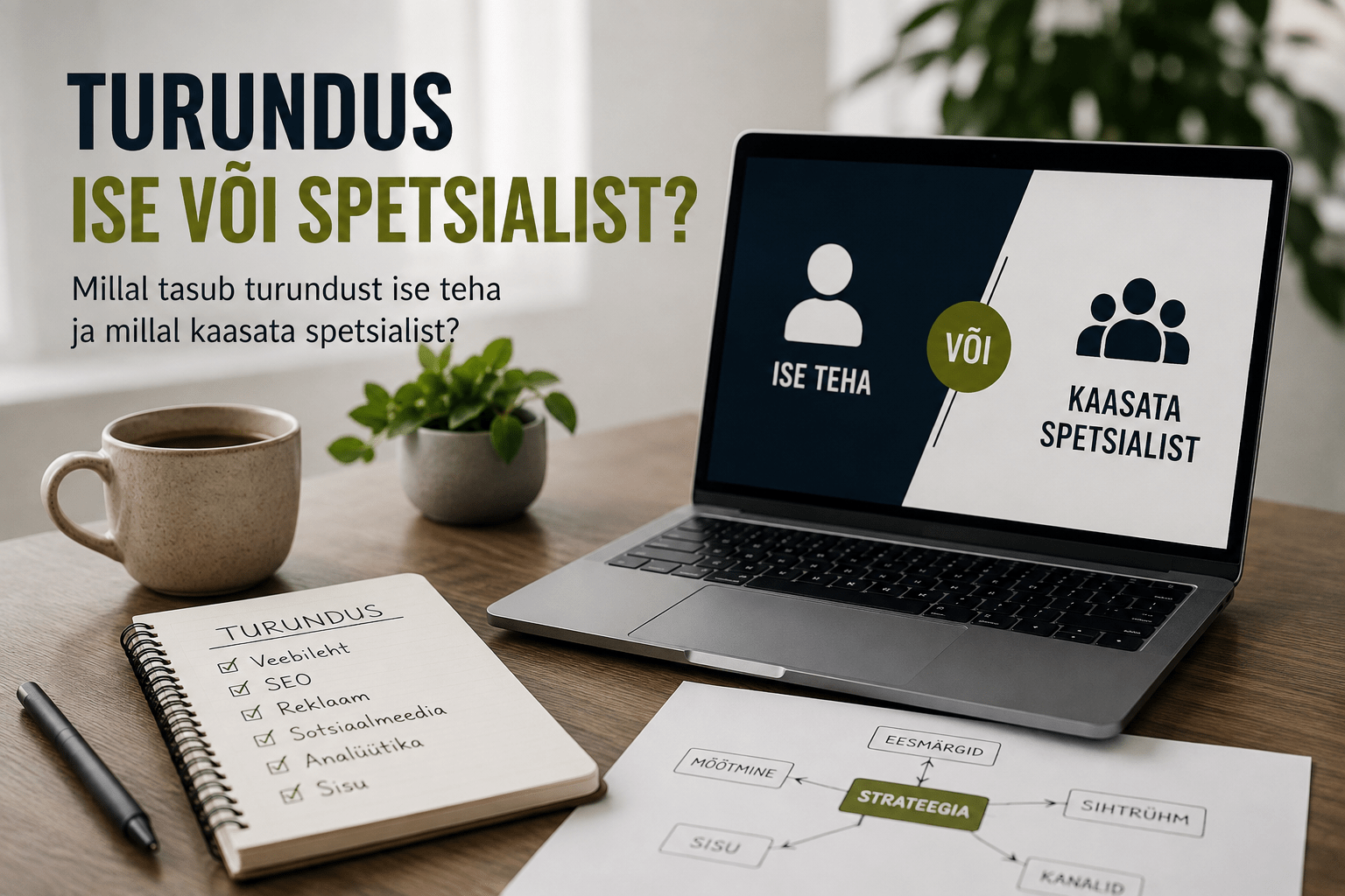 Turundus ise või spetsialistiga – väikeettevõtte turundustegevuste ja strateegia planeerimine